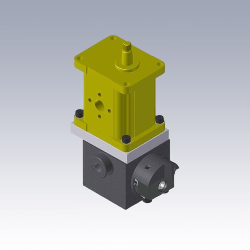 Modello 3D pompa idraulica multipla PT3/PR1 per oleodinamica, compatibile Sauer Danfoss.